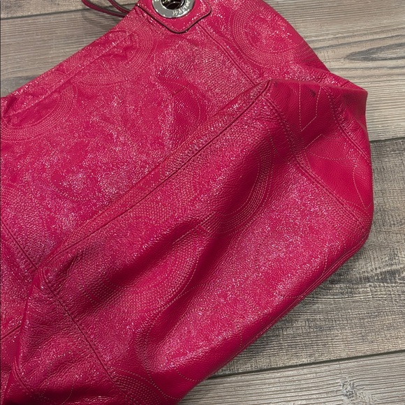 Coach Alex Raspberry Patent Leather Bag - Picture 11 of 13